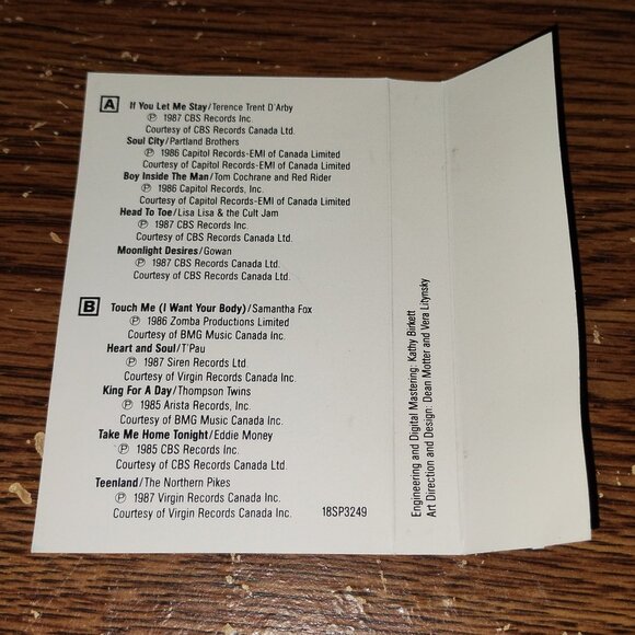 Rock N' Roll High School Class of '89 on cassette (1988, Various Artists) - Picture 3 of 3